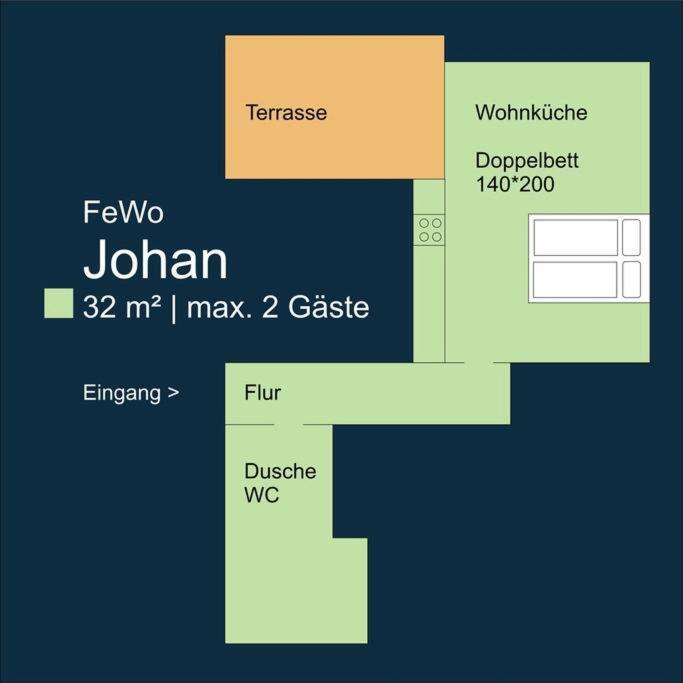 Fewo Johan - Ideal Fuer 1-2 Personen, Eigene Terrasse Hamm  Exterior photo